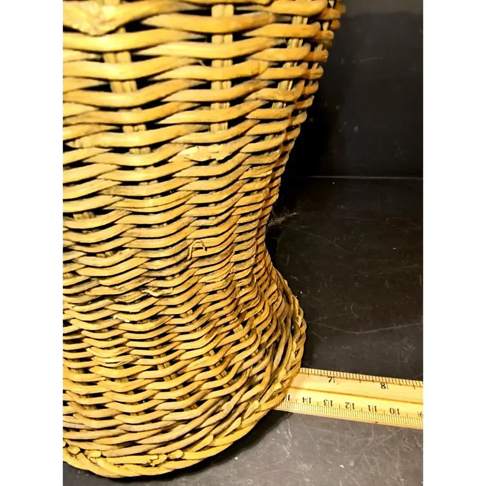 1833.  Vintage Style Woven Wicker Pitcher